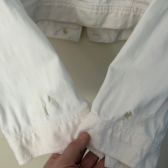 3 for 25! Lilly‎ Pulitzer Women’s White Denim Jacket, size XL, WITH FLAWS - Picture 8 of 12